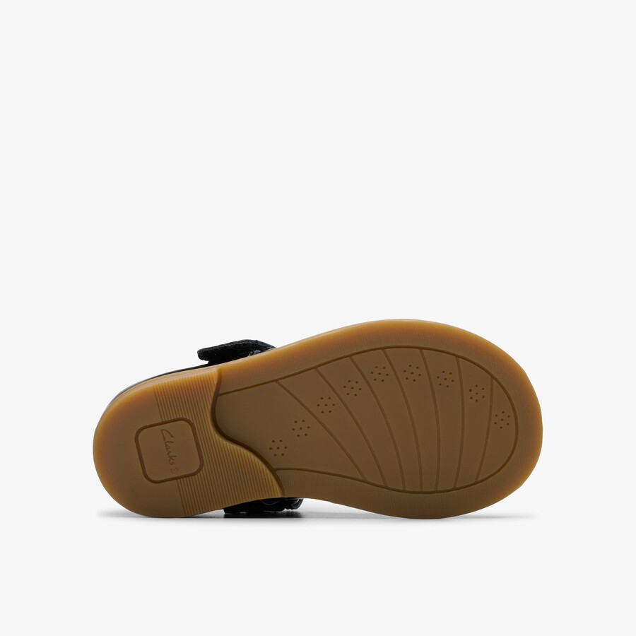 ドリュー タップ 幼児用 - ブラック パテント
